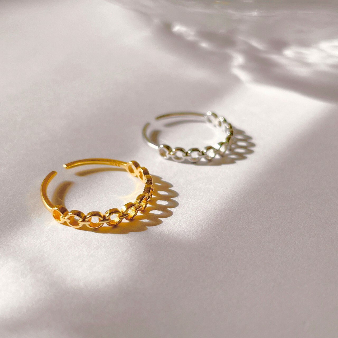 │簡約│高質感環扣 • 開口戒 • 純銀戒指 • 極簡風格 • 抗過敏