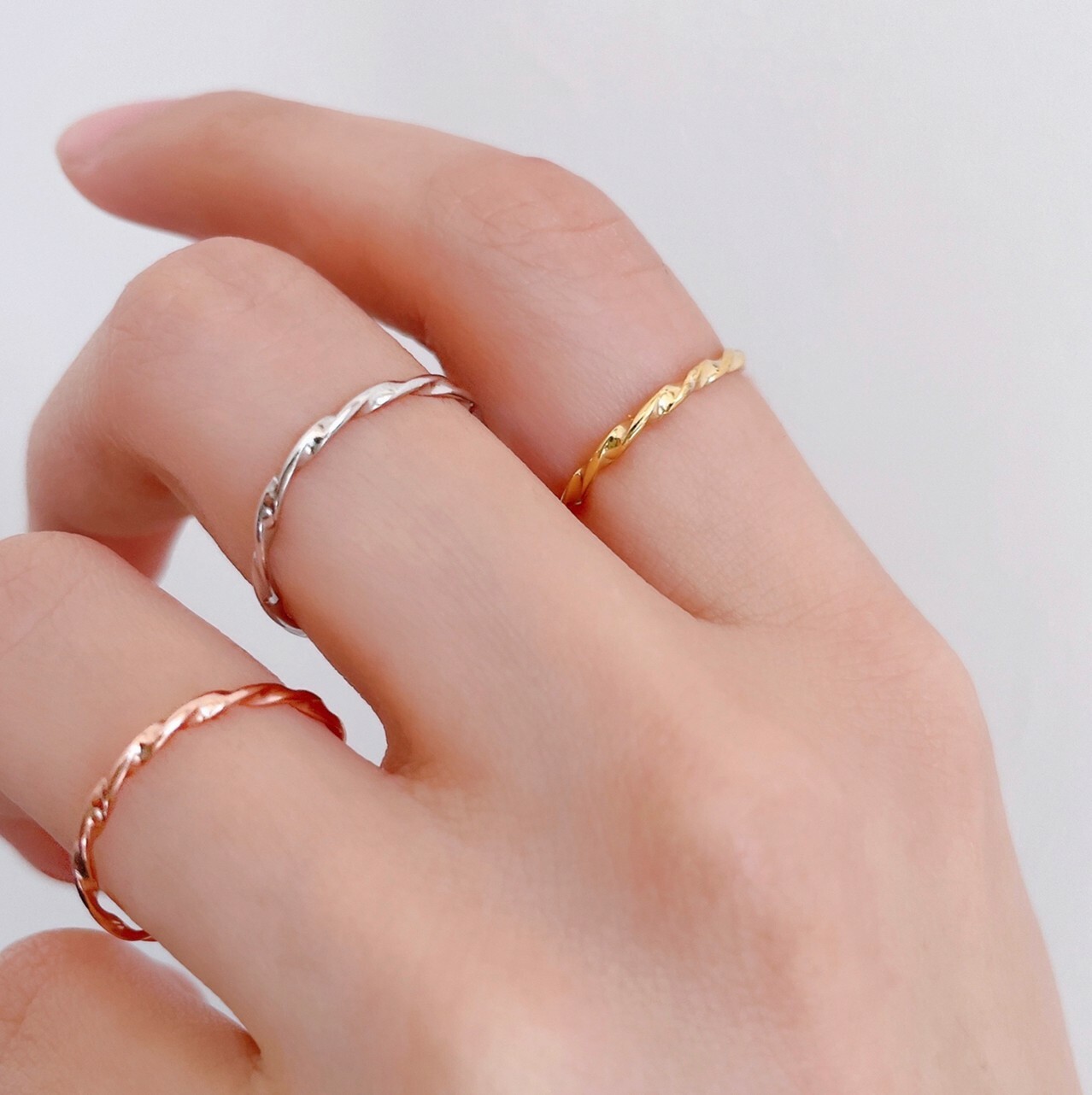 │兩用│扭轉細波 • 開口戒 • 耳骨夾 • 純銀戒指 • 抗過敏 S925