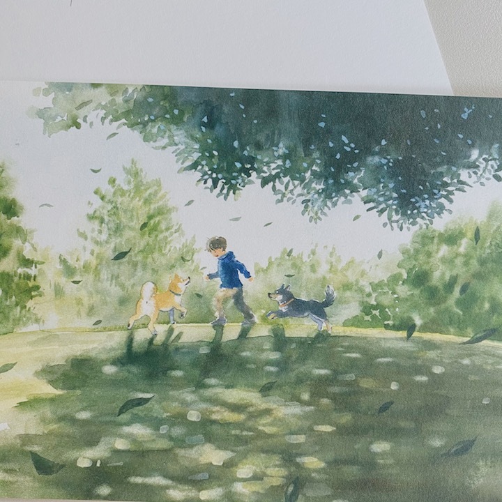 旅程的開始 旅行柴犬系列 明信片｜日本ACTIVE CORPORATION