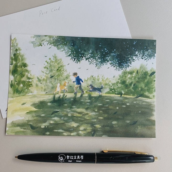 旅程的開始 旅行柴犬系列 明信片｜日本ACTIVE CORPORATION