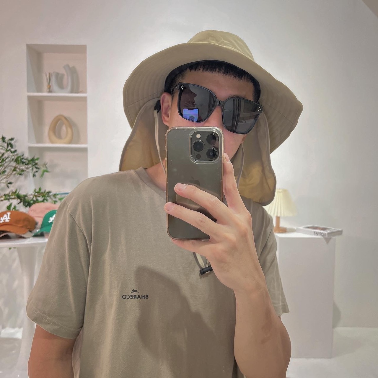 NTLW戶外奔尼帽/含脖子防曬罩