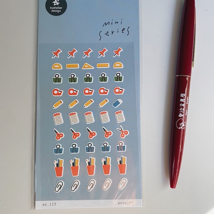 文具 迷你手帳貼紙#113｜韓國Suatelier