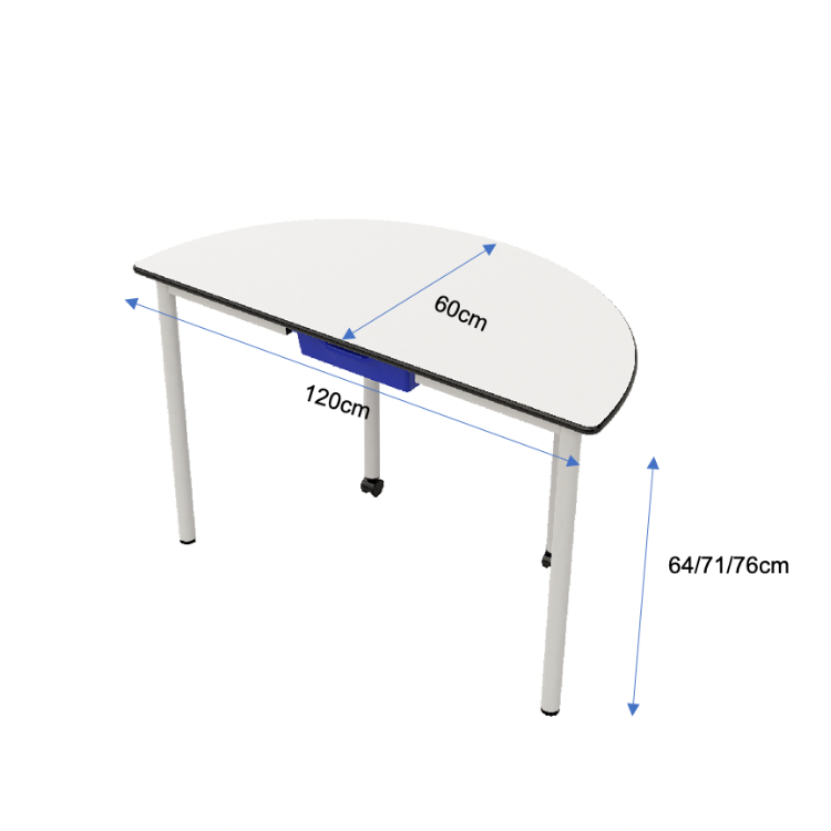 Avanti - Flexus PU Semi-Circle Table