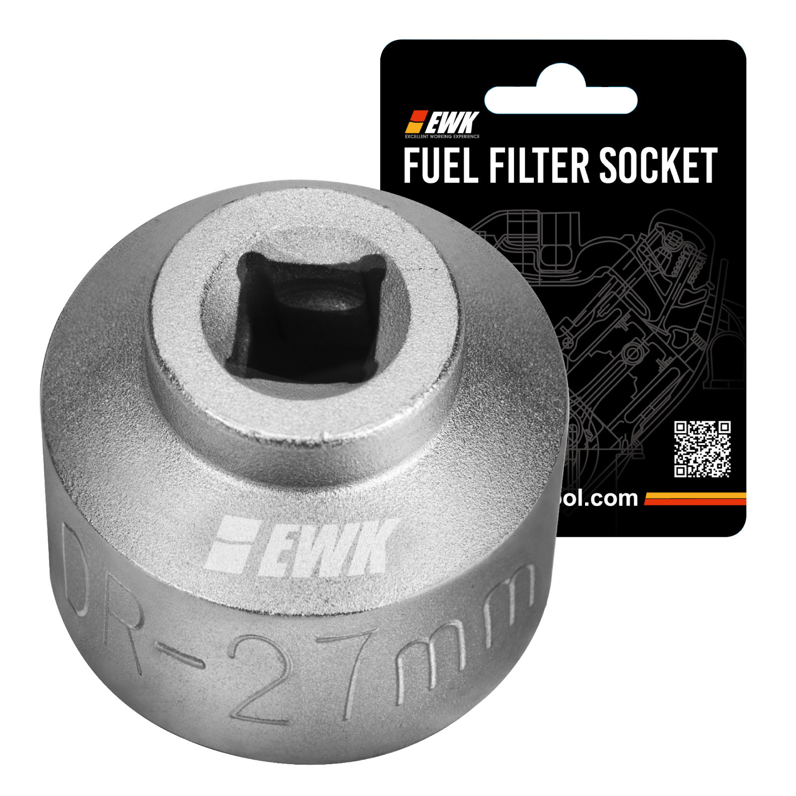 27mm 6 Point Low Profile Oil Filter Socket Wrench EWK