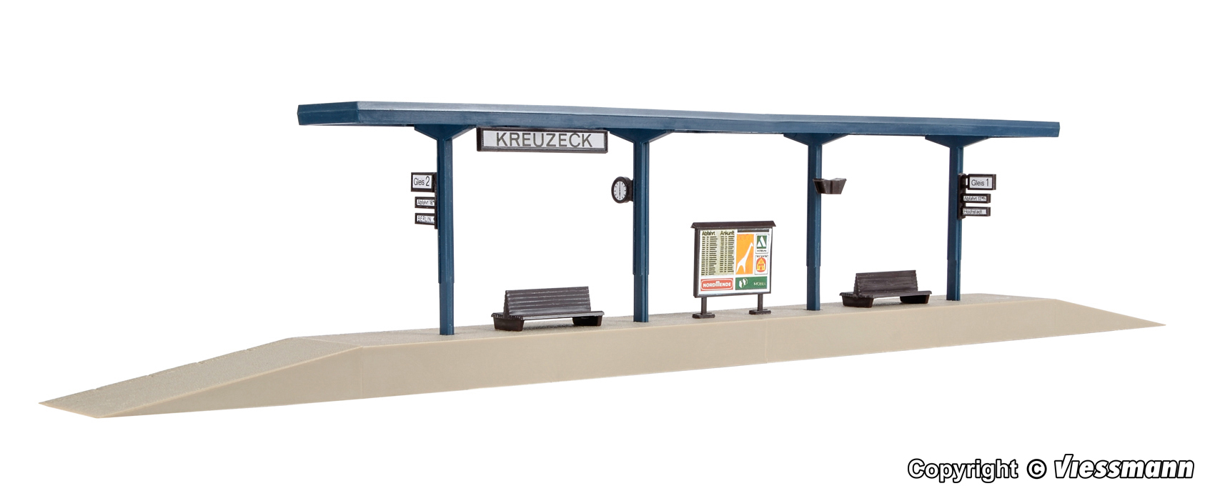 Vollmer 43537 HO scale, Platform Kreuzeck .kit