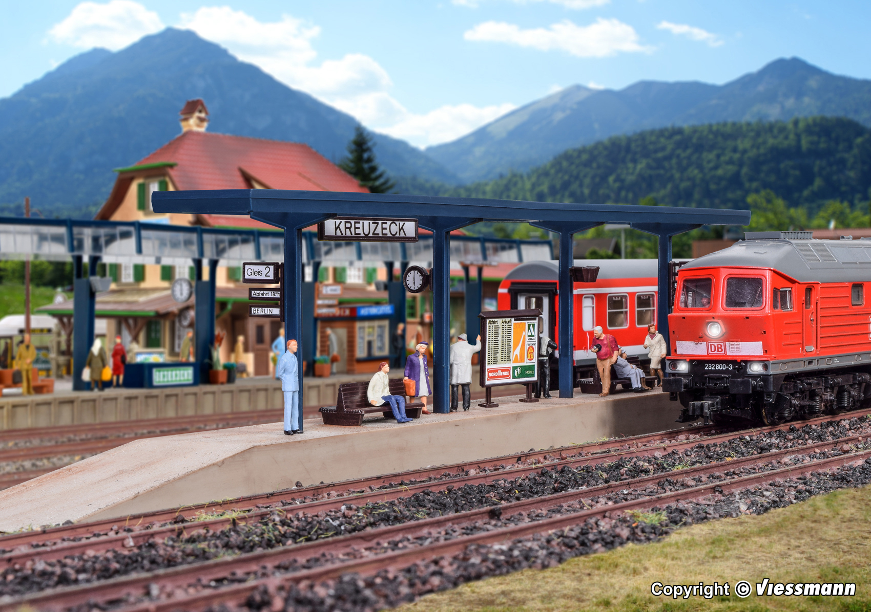 Vollmer 43537 HO scale, Platform Kreuzeck .kit
