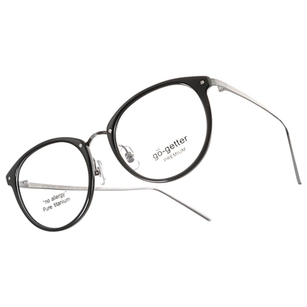 【Go-Getter】GO2035 C03 鈦系列 時尚工藝波士頓圓框光學眼鏡