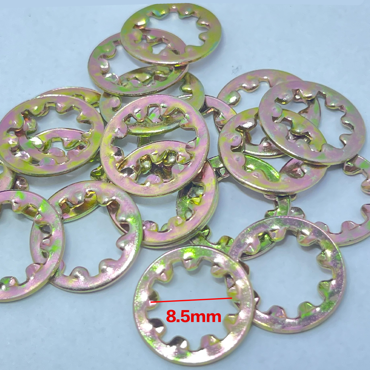 國產 內齒形 螺絲華司 特殊塗層 (內徑8.5mm)/(三個一組)