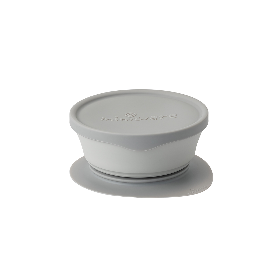 Miniware Cereal Bowl Set - Grey/Grey