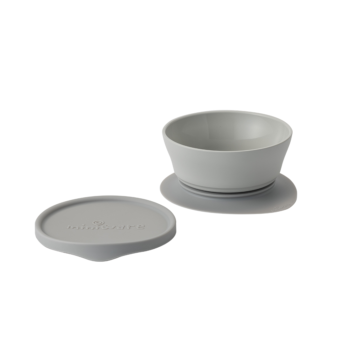 Miniware Cereal Bowl Set - Grey/Grey