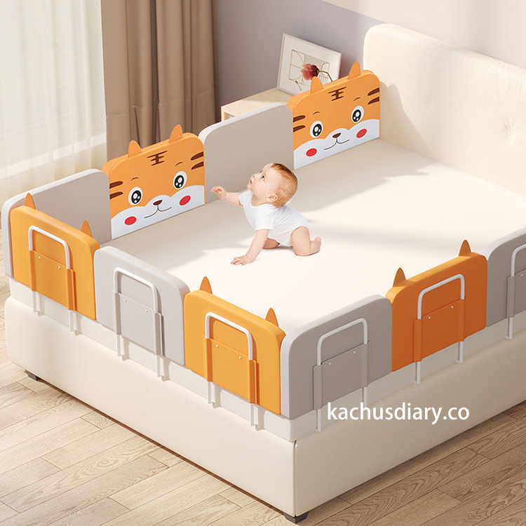 可愛動物多功能床護欄No.1