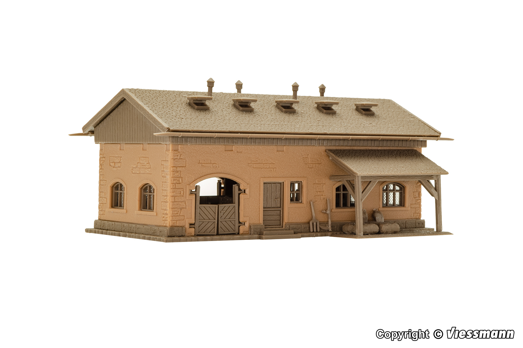 Vollmer 47723 N scale Piggery with pigs