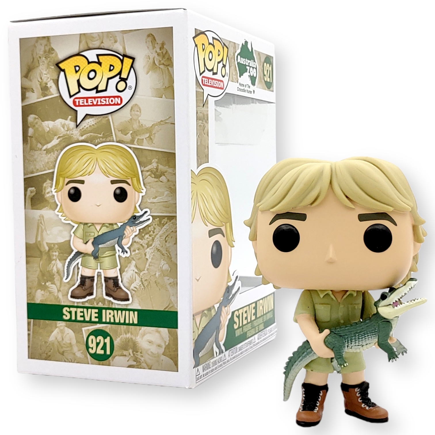 FUNKO POP<Crocodile Hunter>鱷魚先生(抱鱷魚 )-No.921