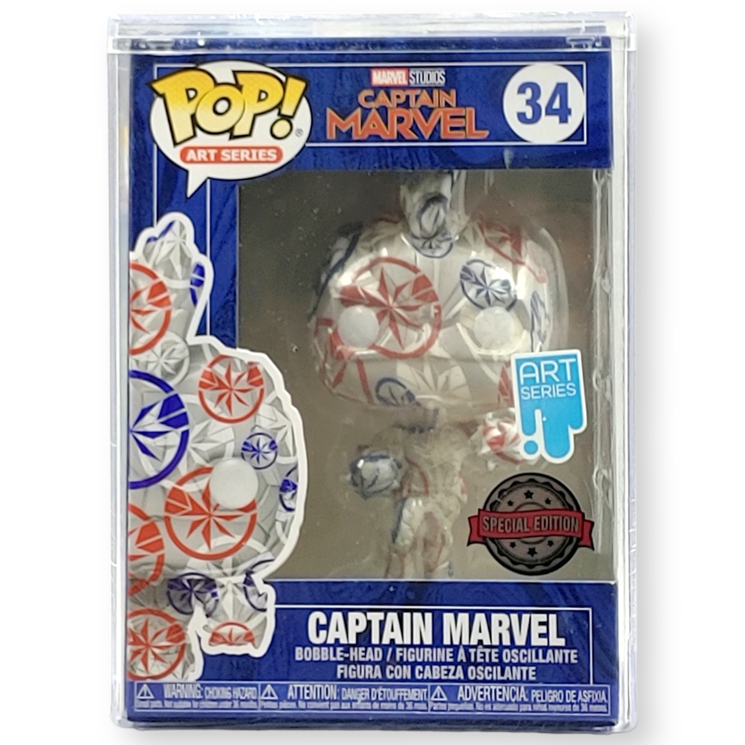 FUNKO POP<Marvel隊長>Marvel隊長(銀色藝術版)-NO.34
