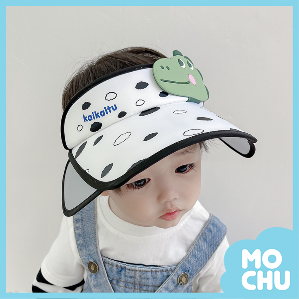 點點恐龍大帽沿中空帽(五色)