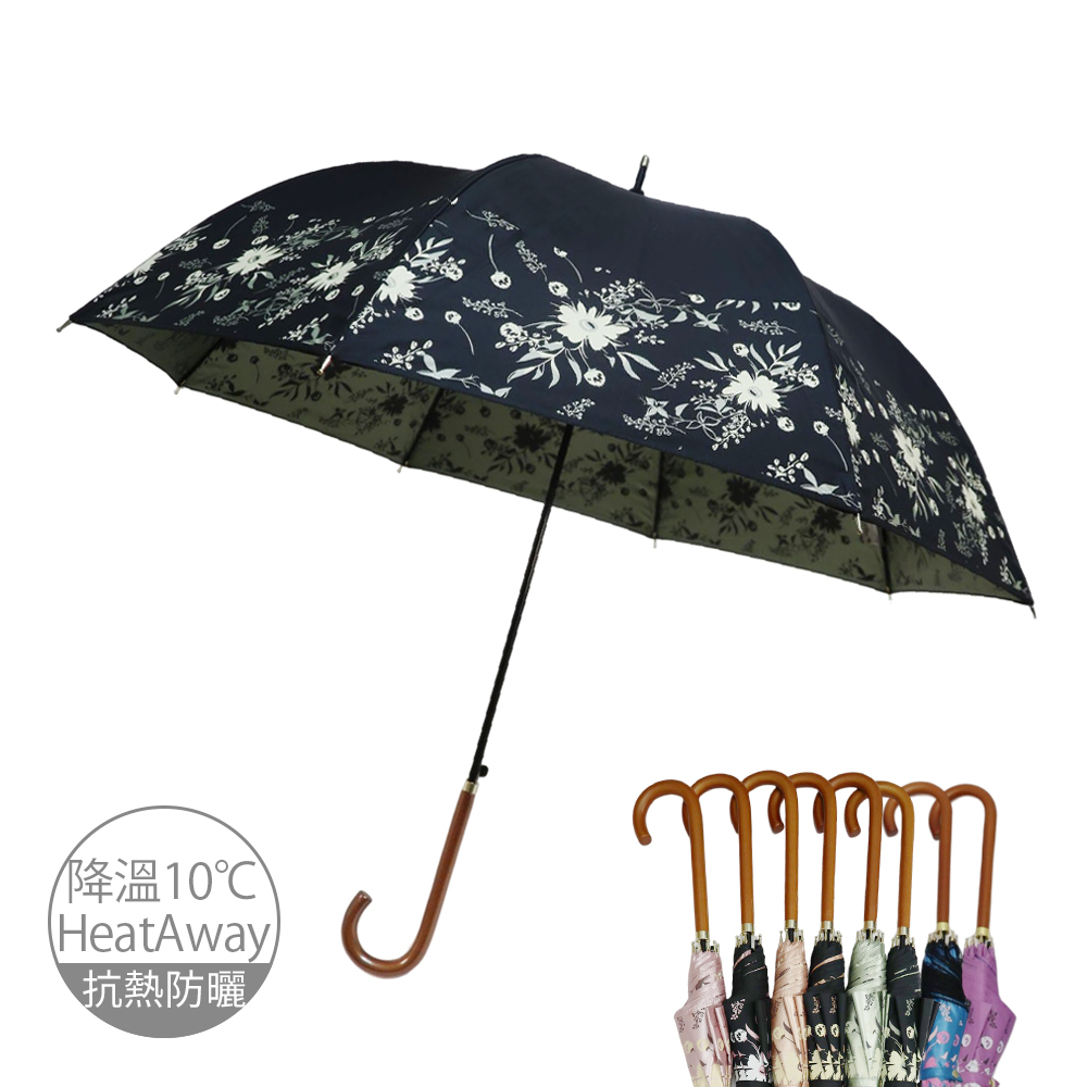 降溫10℃鈦奈米直傘鄉村雛菊_8色