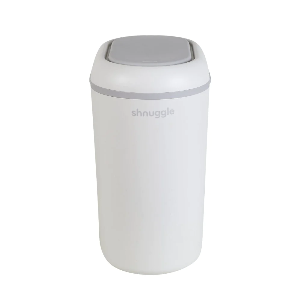 SHNUGGLE Eco-Friendly Diaper Pail - White/Gray