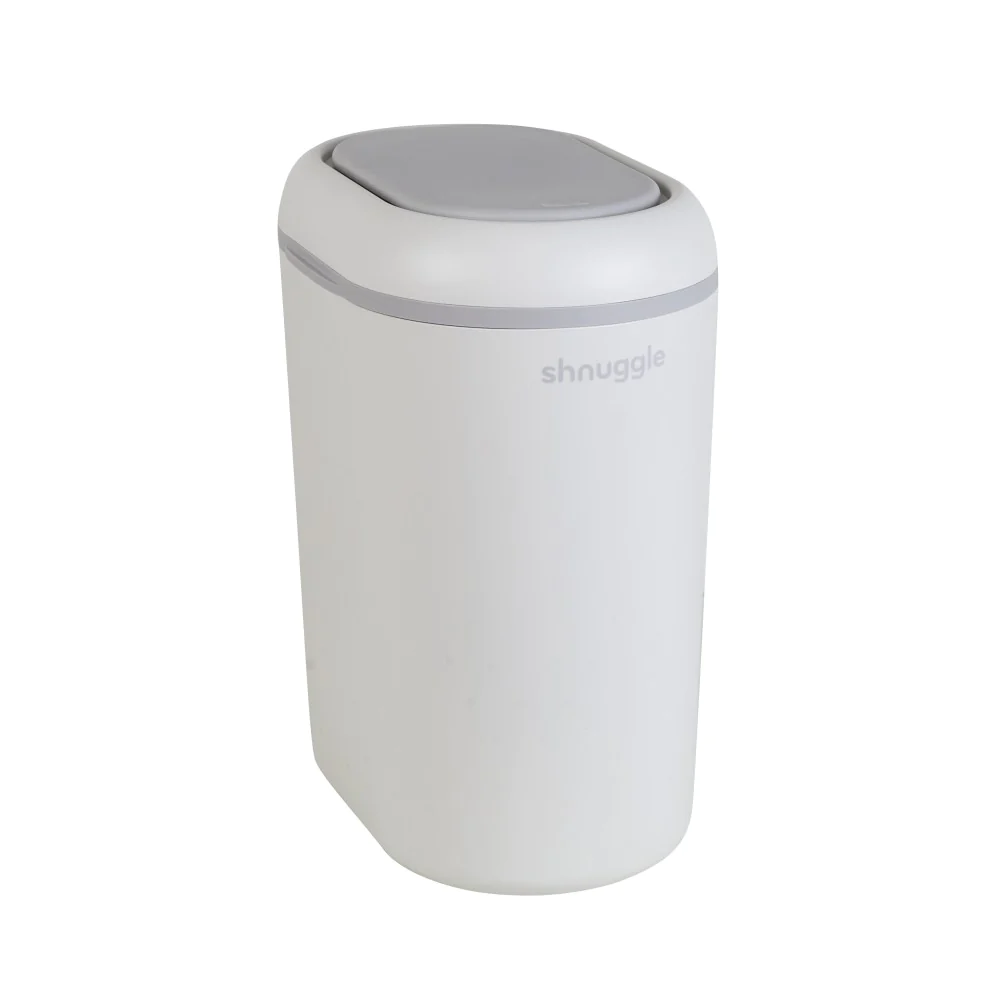 SHNUGGLE Eco-Friendly Diaper Pail - White/Gray