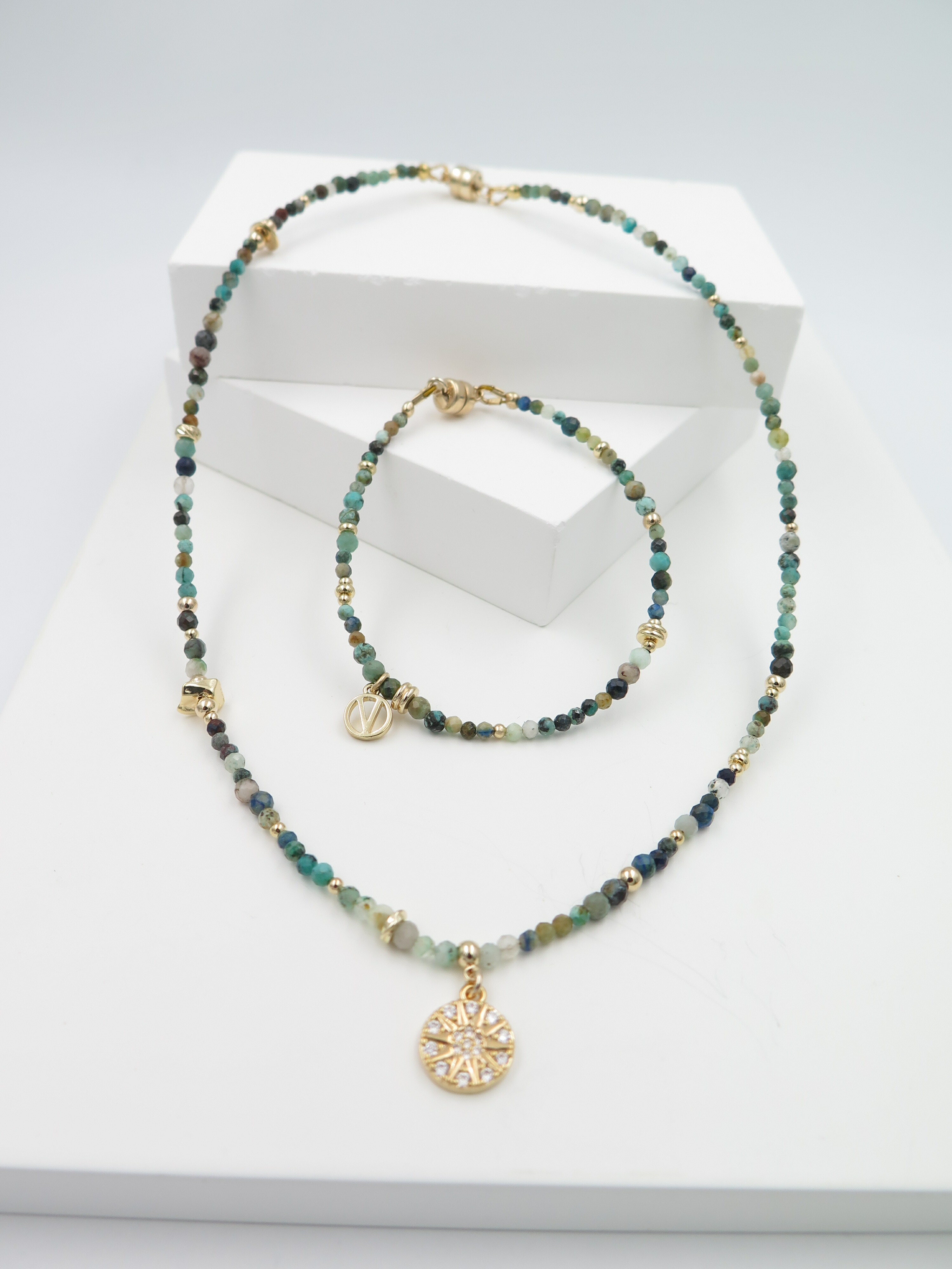 COLE COOL natural stone necklace tailor made for her