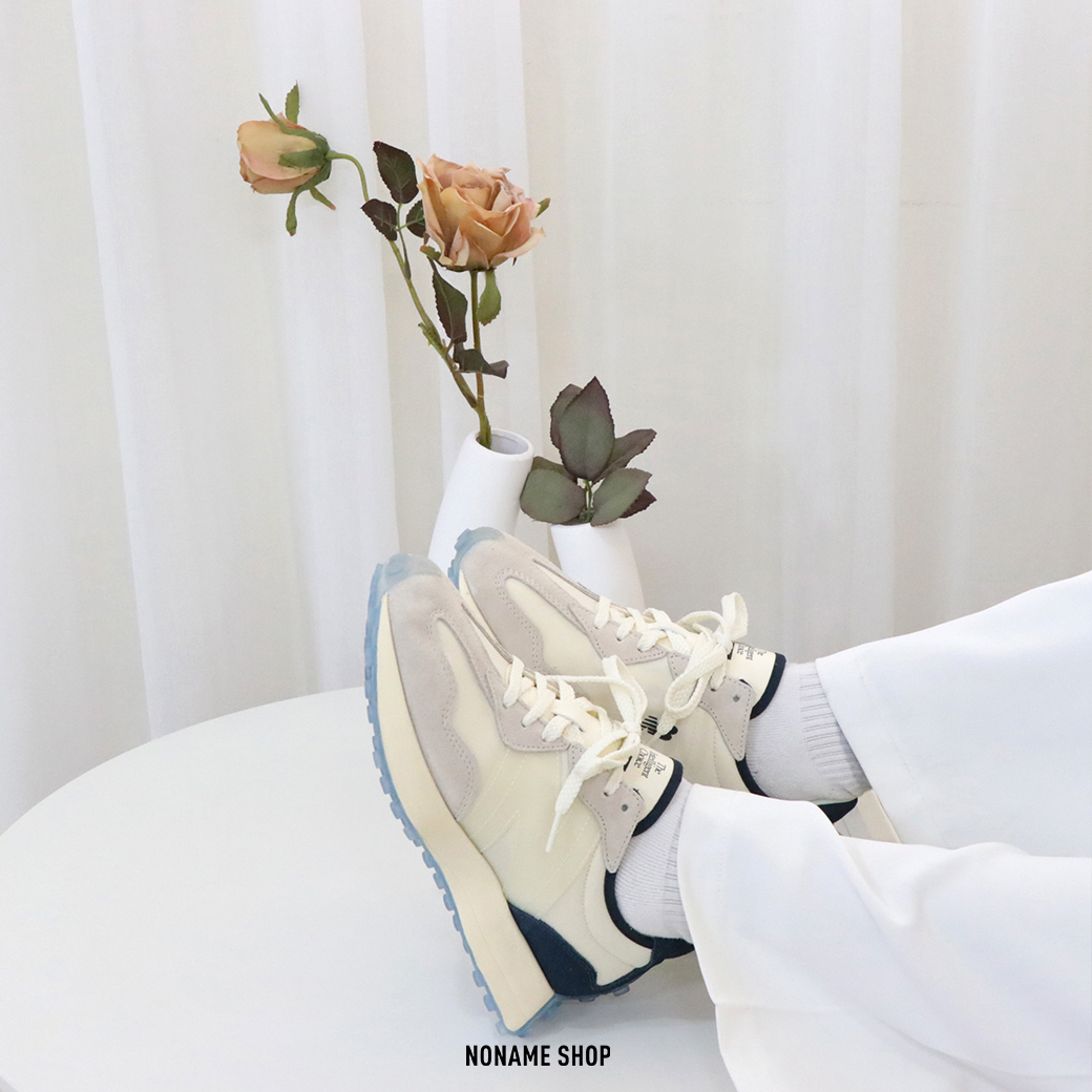 💥出清特價💥 NEW BALANCE X ANB BRAND NB 327 聯名 冰晶底 奶油白藍 (男/女款)