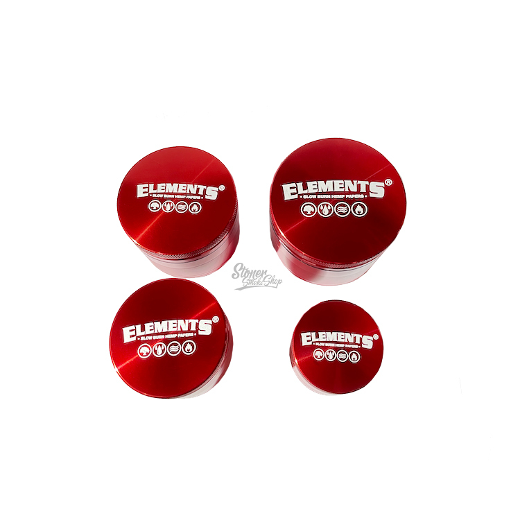 🇪🇸 Elements - 4 Pieces Grinder 研磨器（Red）