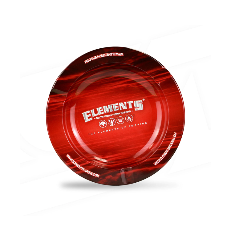 🇪🇸 Elements -  Red Round Metal Ashtray 鐵製圓盤煙灰缸