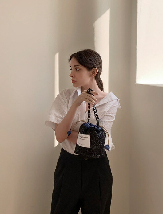 2NDF Pika Bag _Shining (Black&Silver)