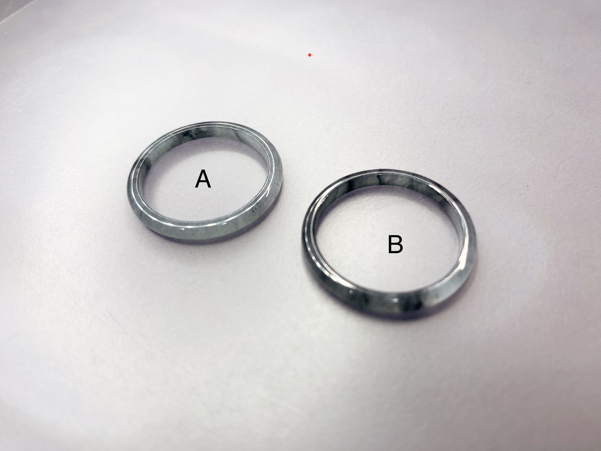 冰烏雞種翡翠玉石細版戒指｜防護與帥性