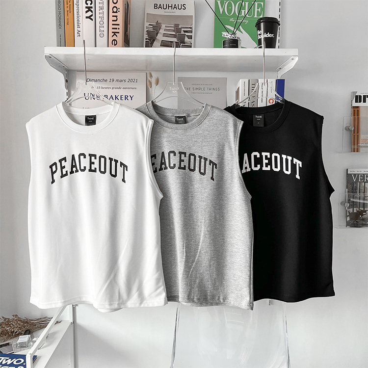 無袖背心 PEACEOUT 太空棉