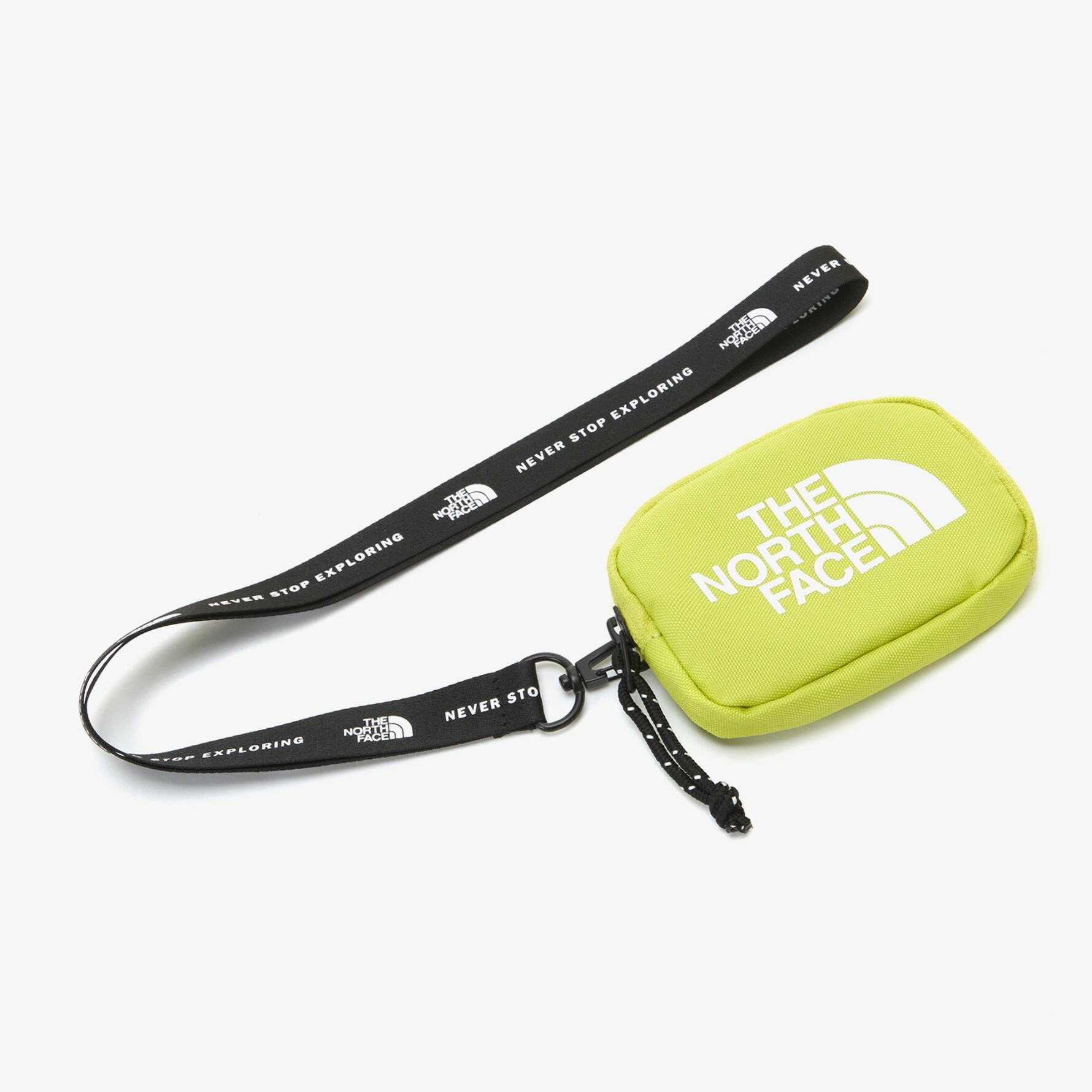 THE NORTH FACE WL WALLET 白標 零錢包 頸包 脖掛包 黃綠 NN2PN63N