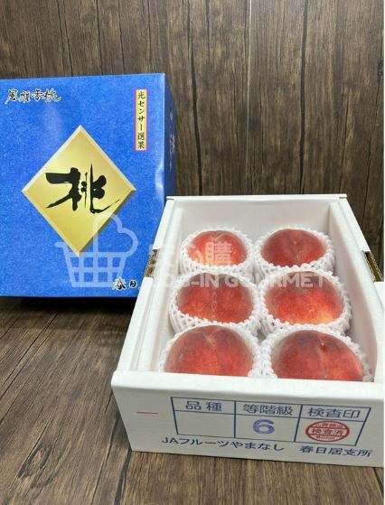 山梨縣  春日居水蜜桃  禮盒裝  特秀級 約2kg (6個)
