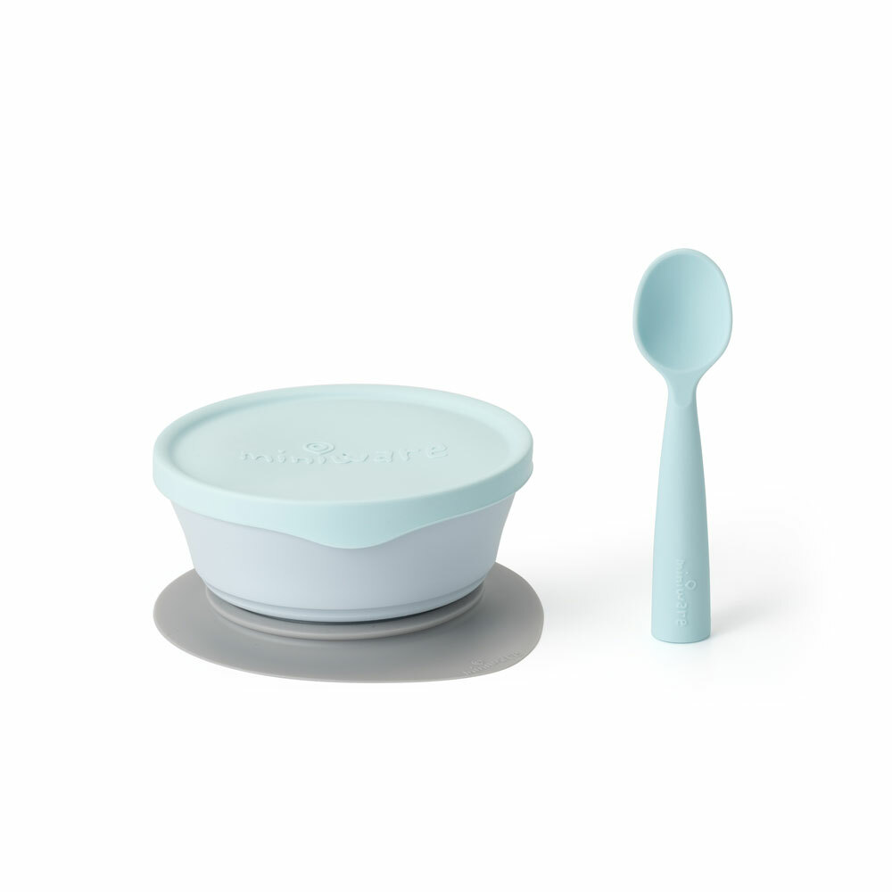 First Bite Set - Aqua/Aqua