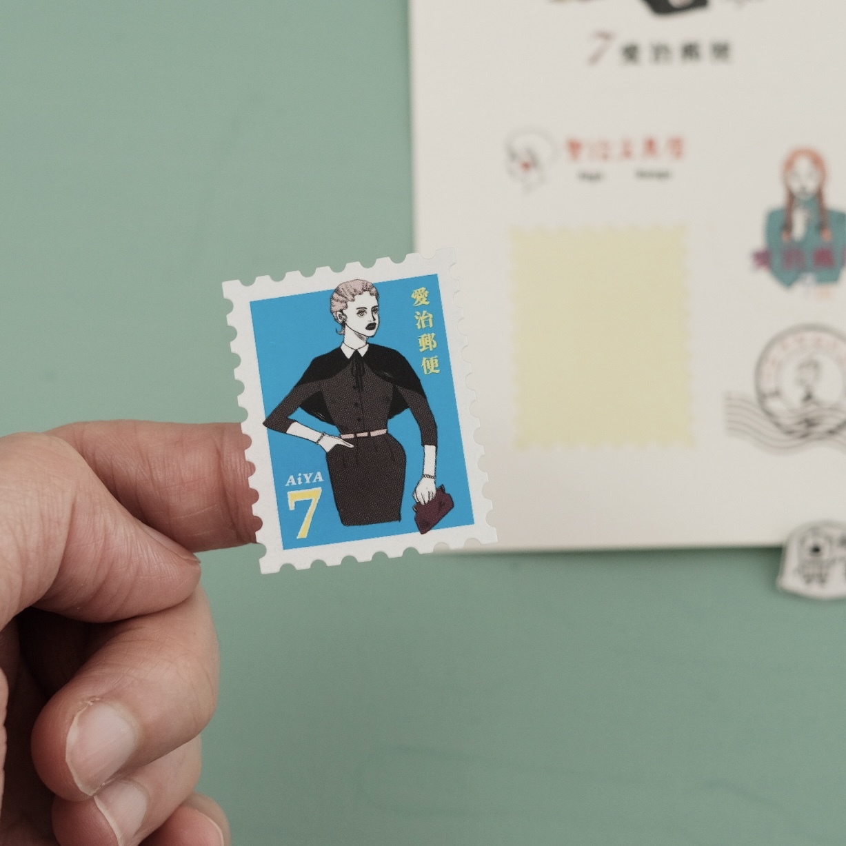 愛治文具房 郵票造型貼紙 ｜La dolce vita 甜蜜生活 臺灣