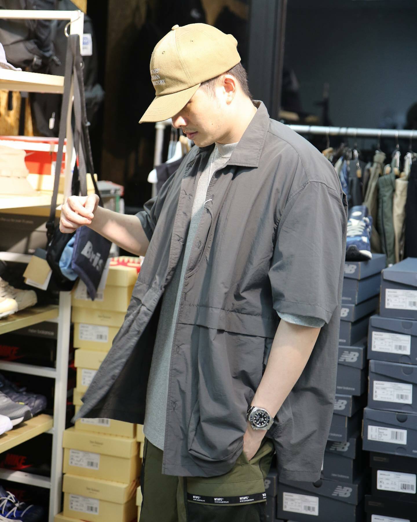 {現貨} 日系機能風工裝鬆身短袖恤衫