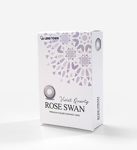 [預訂] Lenstown Rose Swan 季拋抛棄彩妝隱形眼鏡｜每盒2片 ( Violet Quartz )