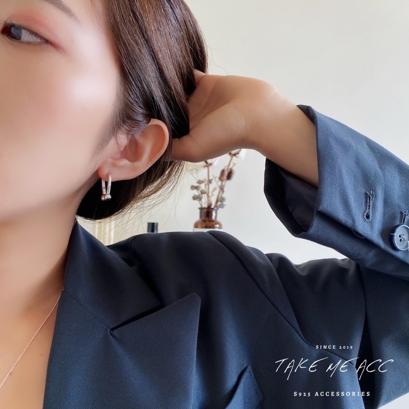 闆娘近期的心頭好款｜純銀針耳環