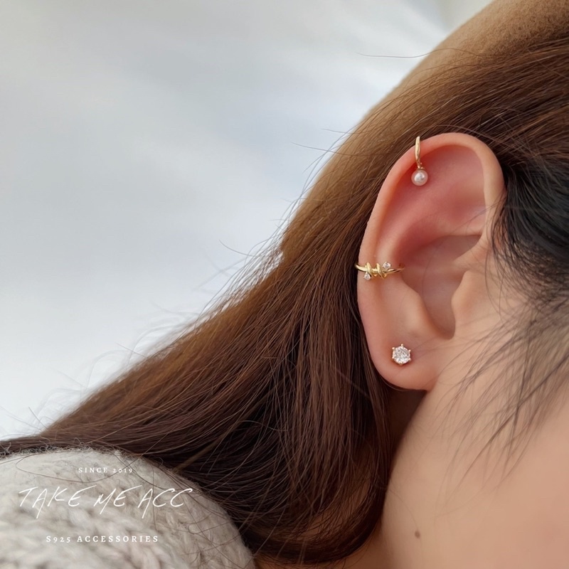 微小的溫柔｜純銀針耳環