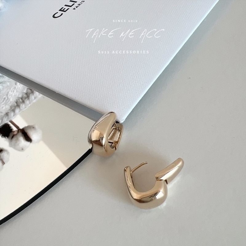 安全感｜純銀針耳環