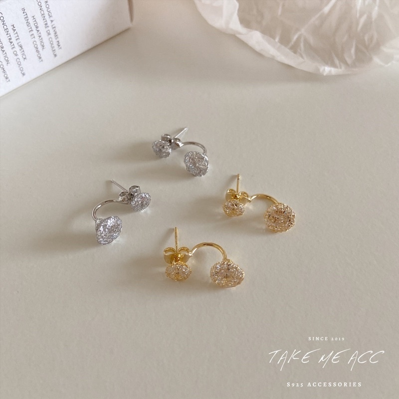 花巢｜純銀針耳環