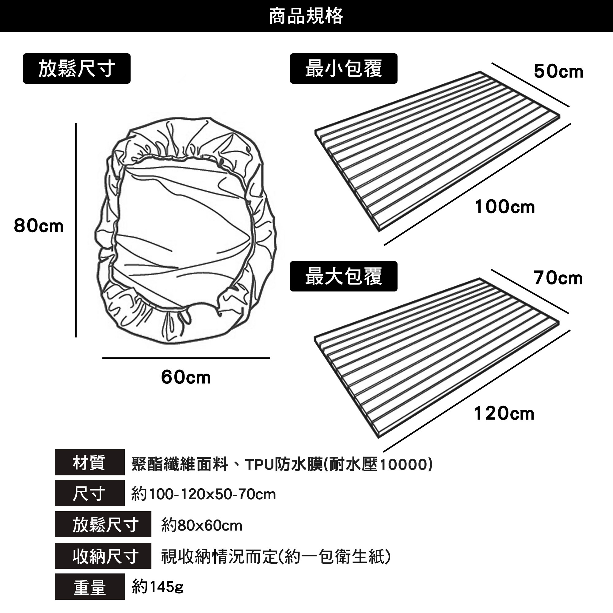 捲捲舒 蛋捲桌防水桌巾