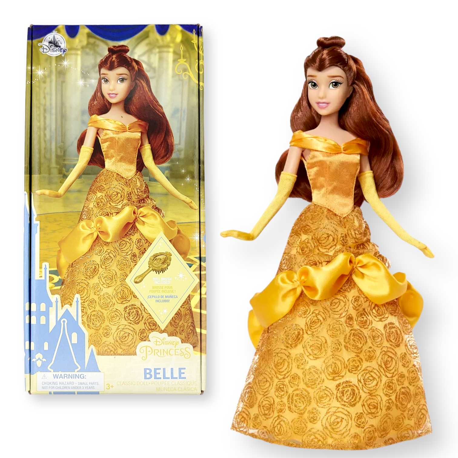 <美女與野獸>11.5吋貝兒人偶公仔