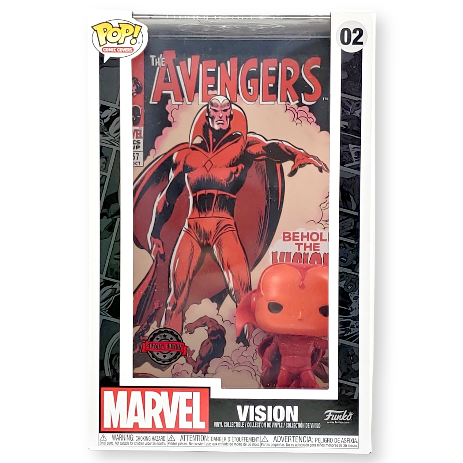 FUNKO POP<溫黛與幻視>幻視(漫畫背景盒)-NO.02