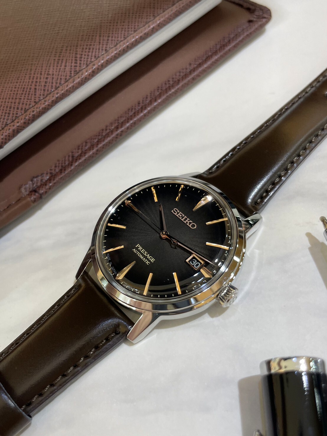 【SEIKO精工】PRESAGE 愛爾蘭咖啡調酒機械腕錶 4R35-05E0J 39.5mm  現代鐘錶