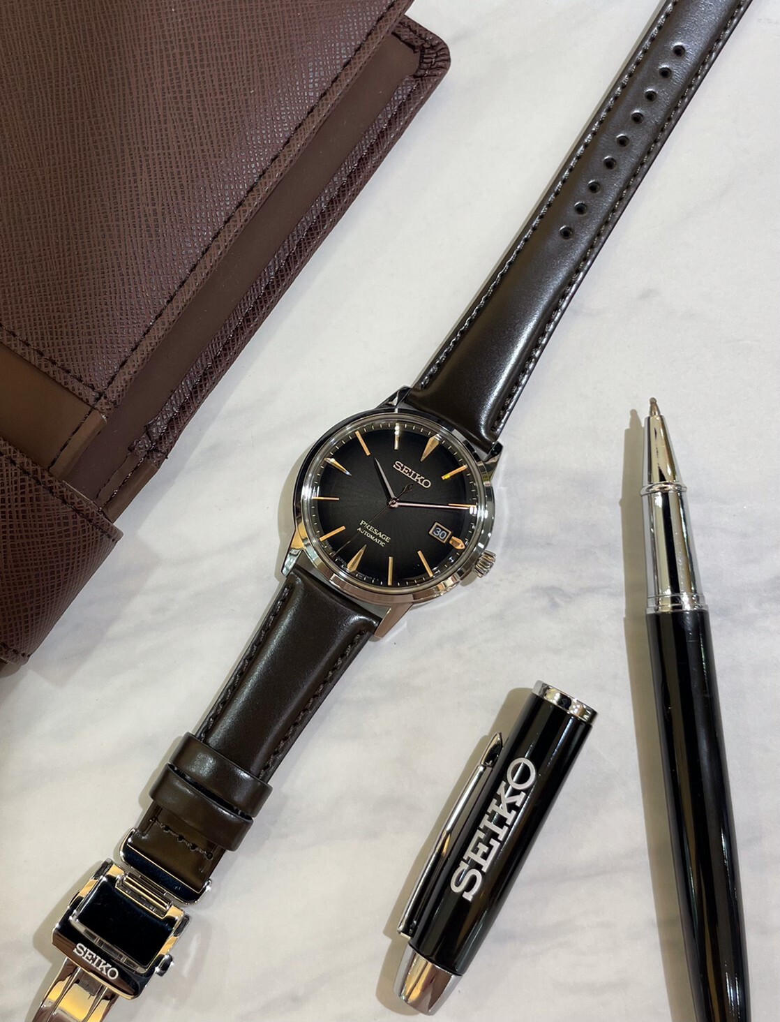 【SEIKO精工】PRESAGE 愛爾蘭咖啡調酒機械腕錶 4R35-05E0J 39.5mm  現代鐘錶