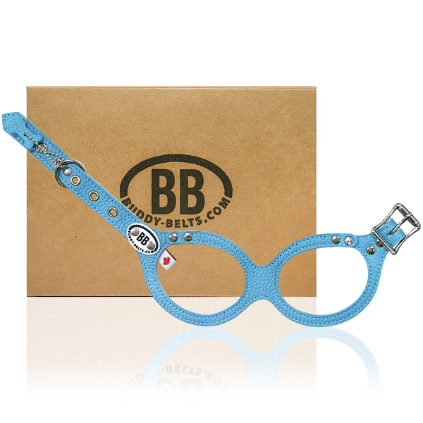 加拿大Buddy Belts 手工真皮胸背帶-藍色-Premium