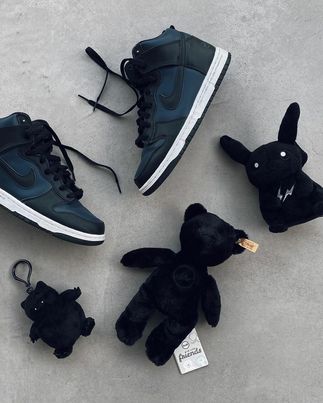 【APAIR】預購 Steiff x Fragment design 閃電聯名泰迪 黑泰迪熊