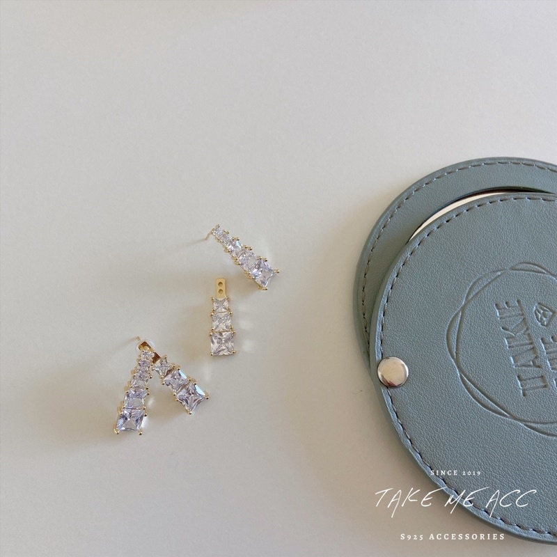 前後交錯｜純銀針耳環