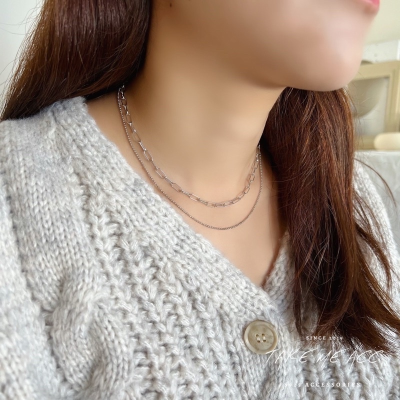 戴上就時髦了雙層項鍊｜純銀項鍊