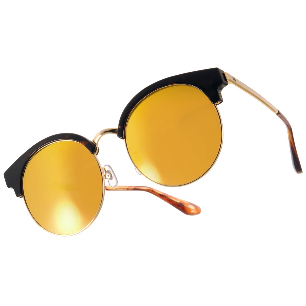 【Go-Getter】GS4005 C06 眉型圓框太陽眼鏡(水銀鏡面)