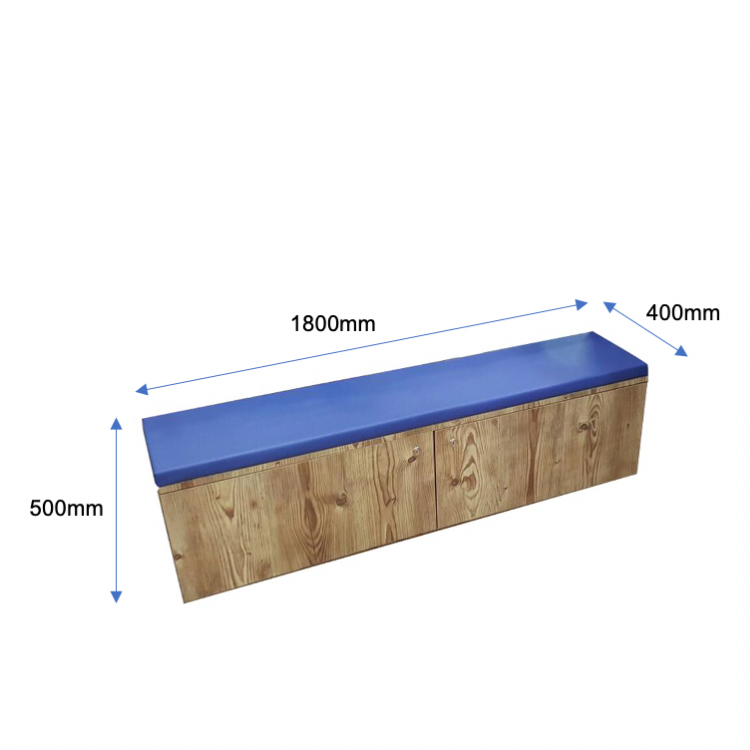 Long Cushioned Bench